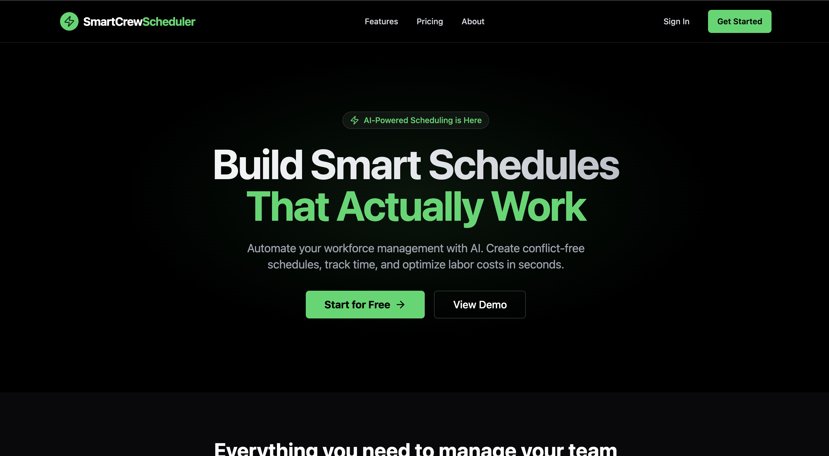 SmartCrew Scheduler